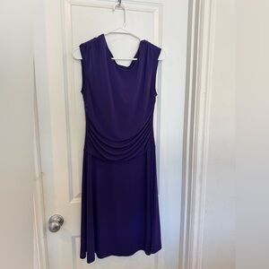 Enfocus Studio Purple Ruched Dress